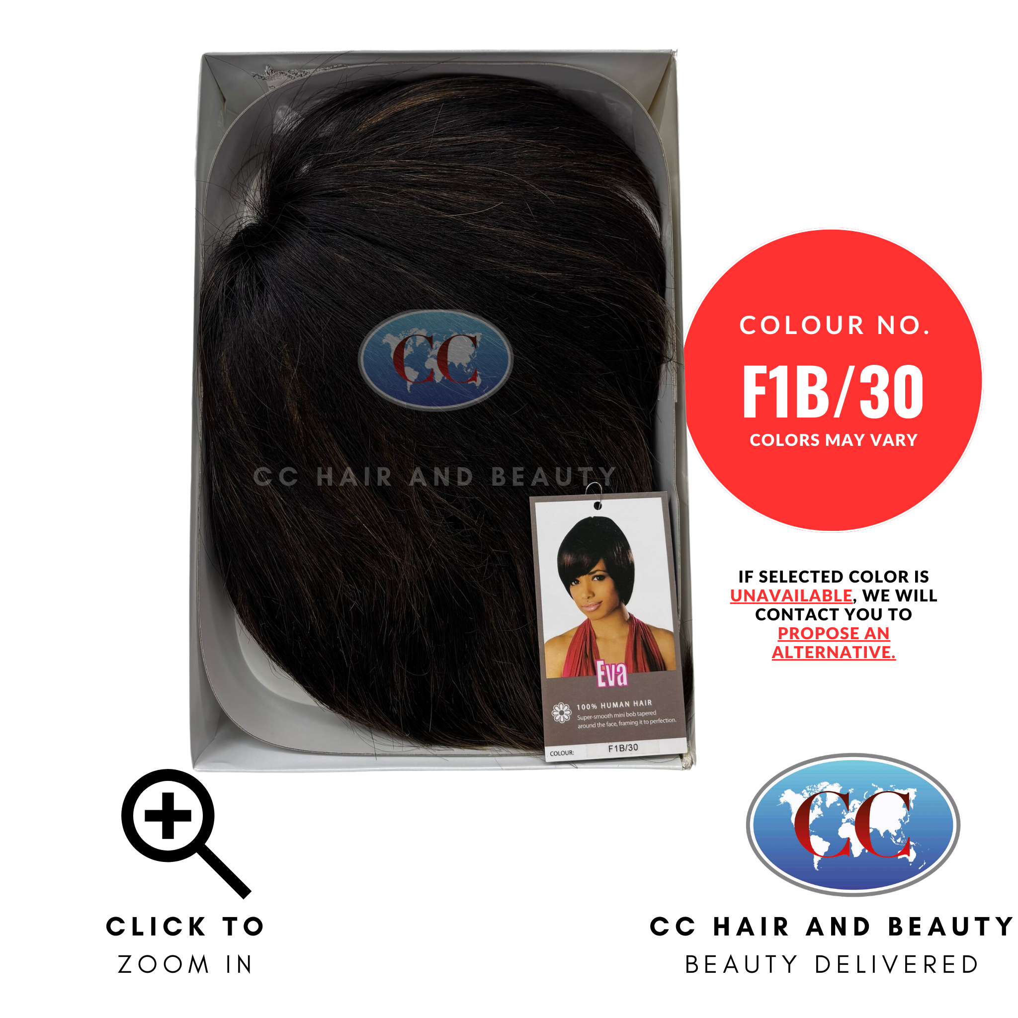 Sleek Human Hair Wig Fashion - Eva Wig-Colour F1B/30