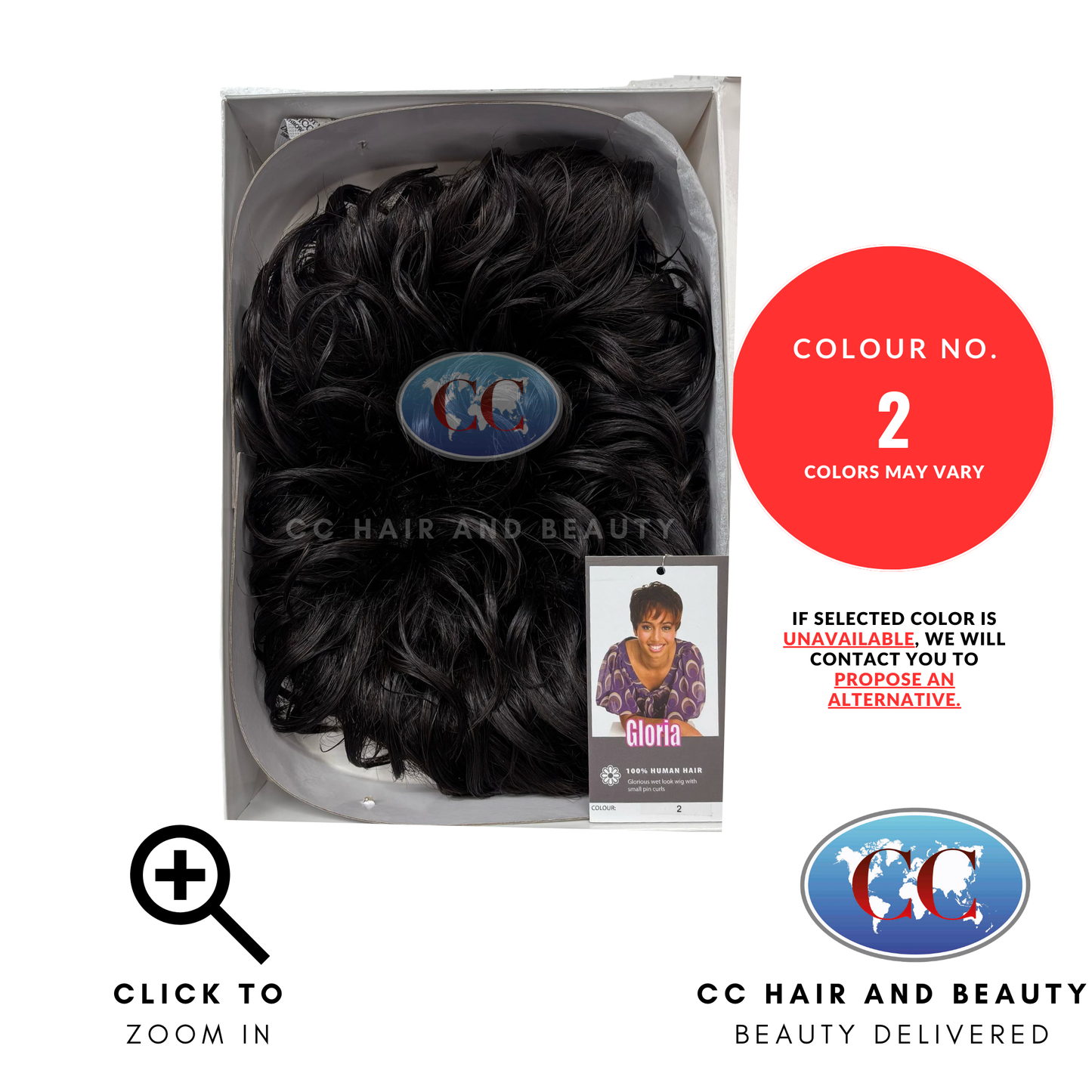 Sleek Human Hair Wig Fashion - Gloria Wig-Colour 2