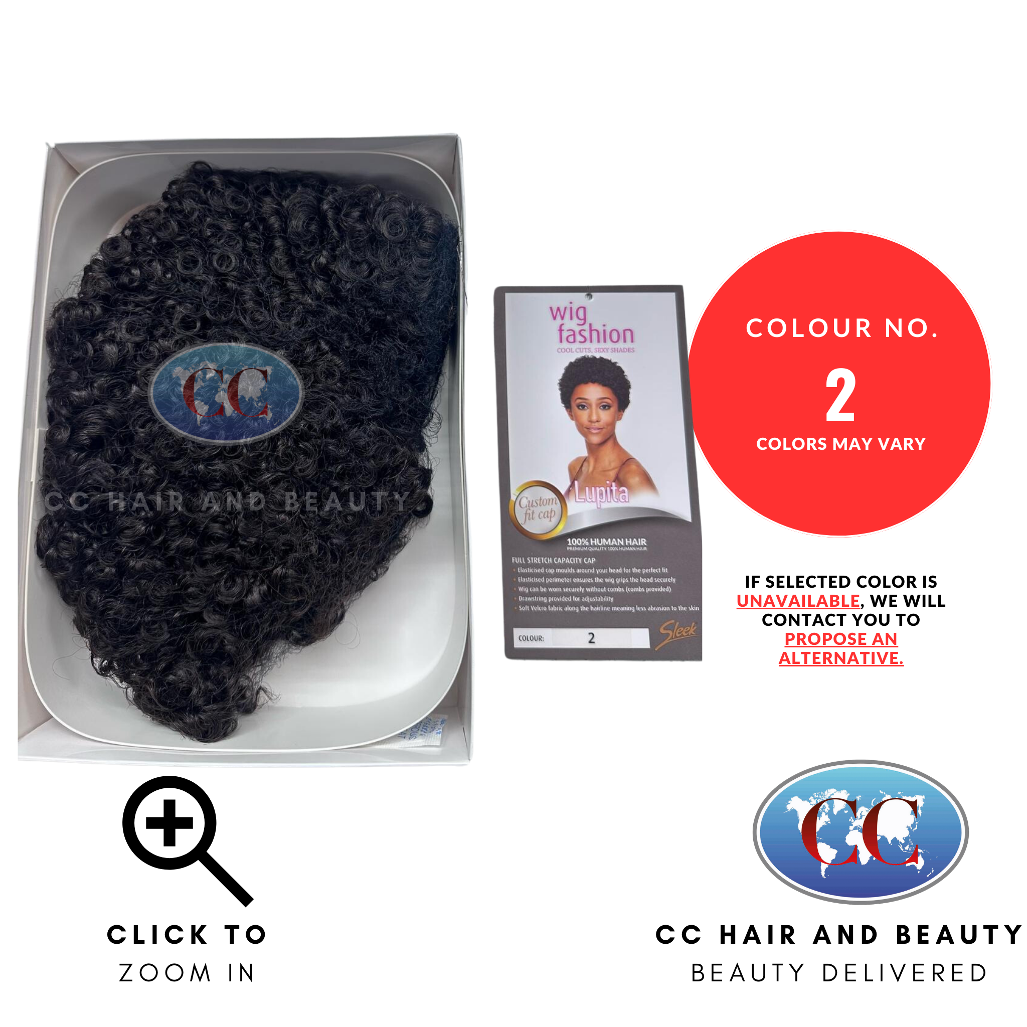 Sleek Human Hair Wig Fashion - Lupita Wig