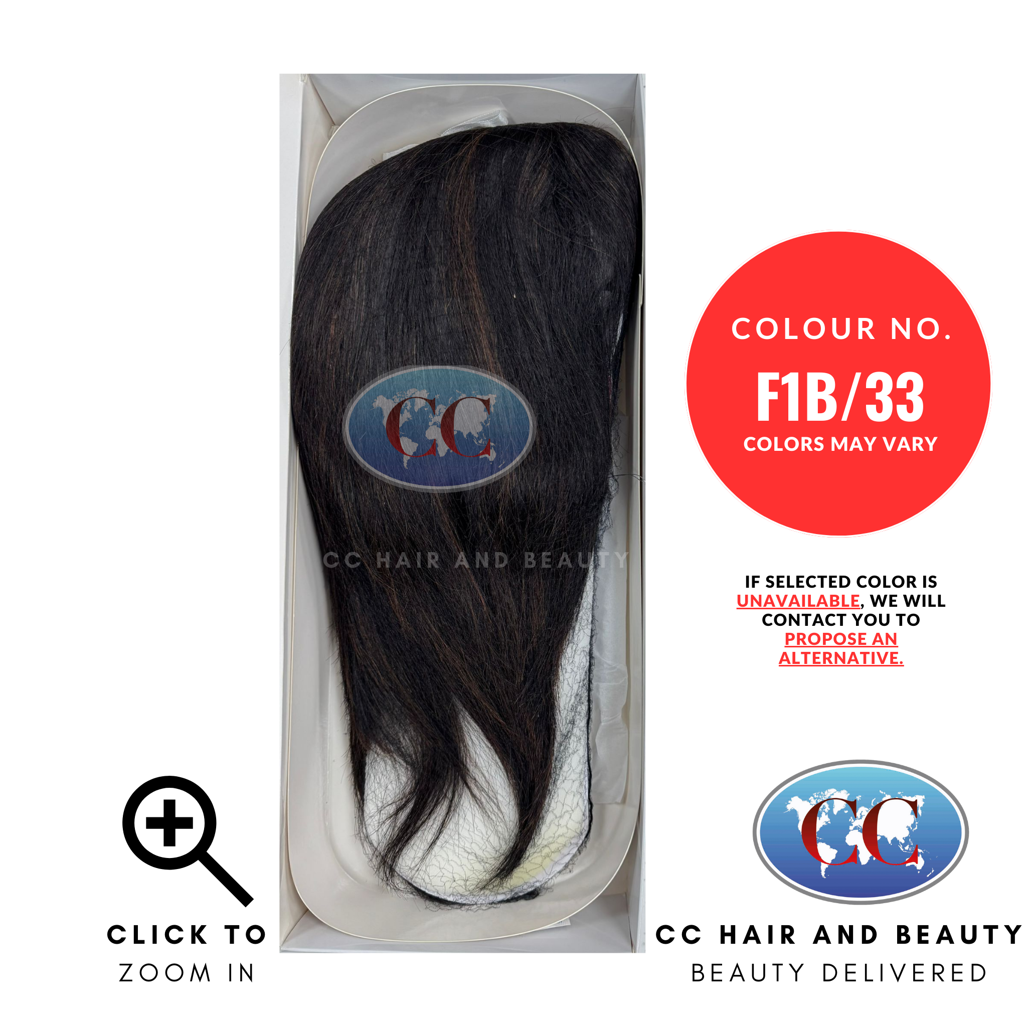 Sleek Human Hair Wig Fashion - Platinum Wig-Colour F1B/33