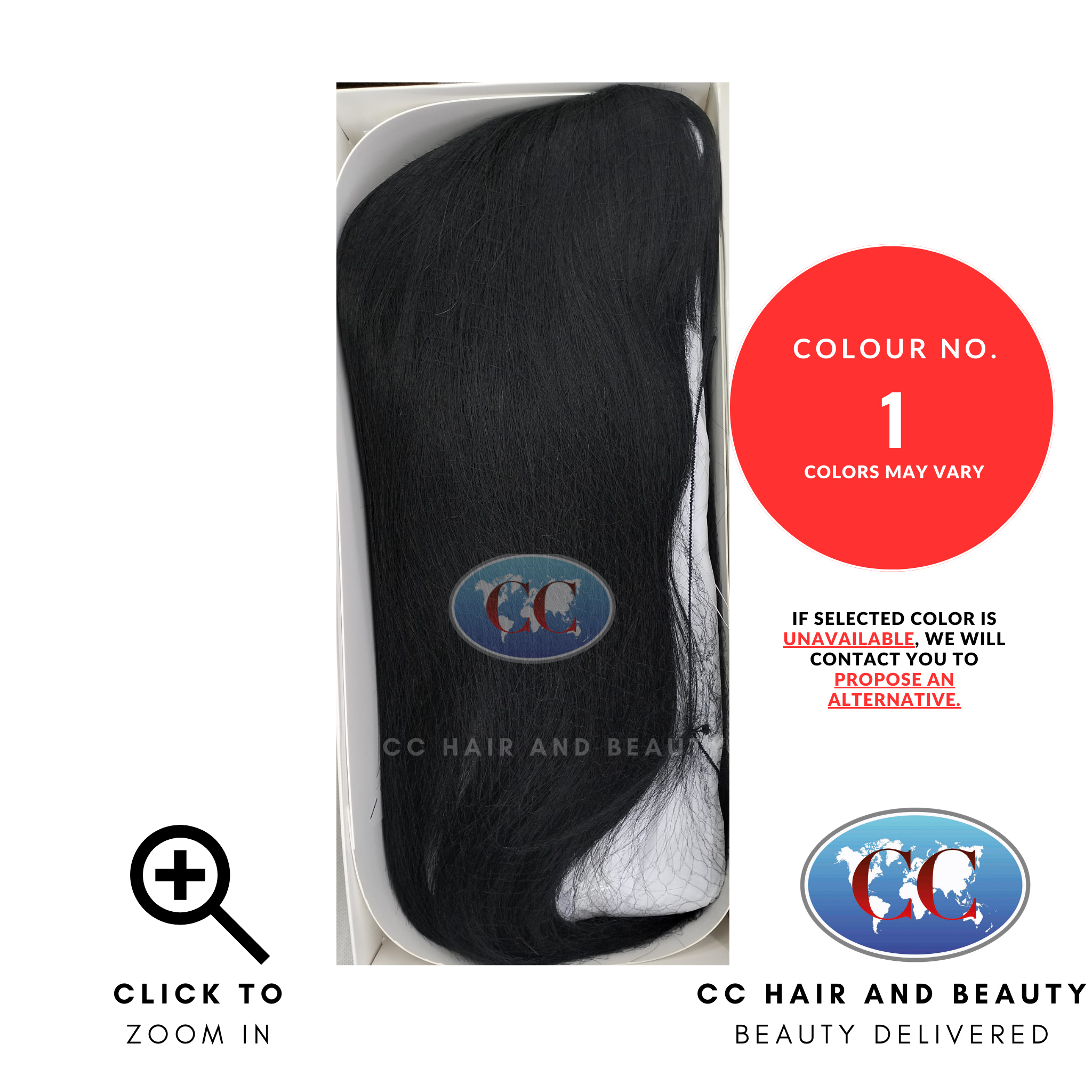 Sleek Human Hair Wig Fashion - Superb Wig-Colour 1