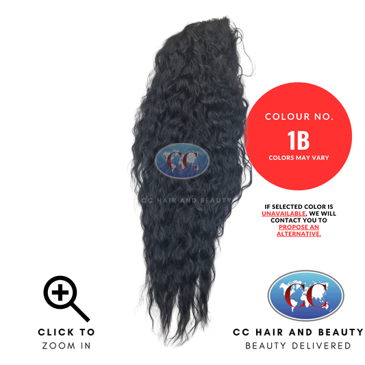 Sleek Synthetic Hair Spotlight Luxurious Wig - Atty Wig-Colour 1B