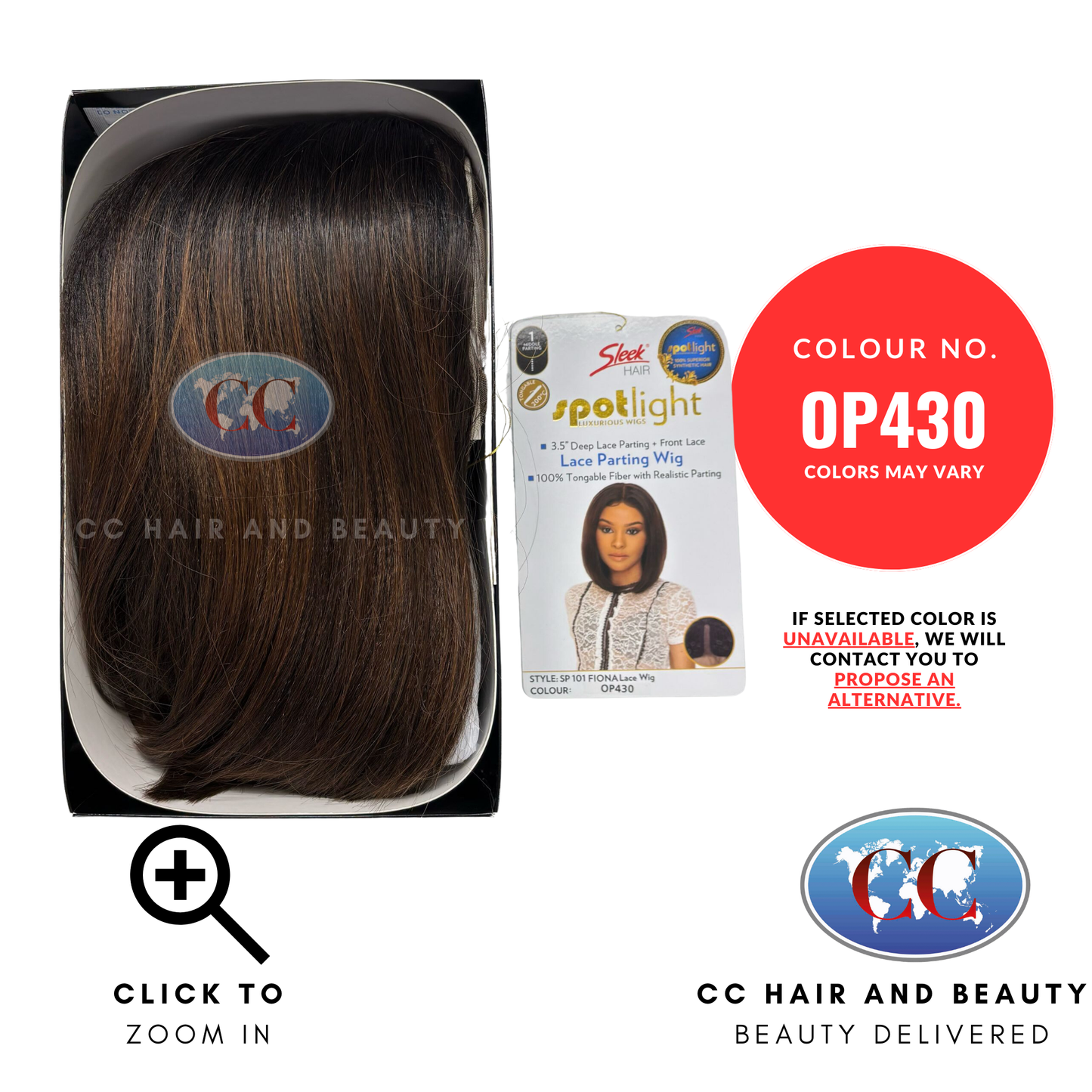 Sleek Synthetic Lace Wig - Fiona Wig-Colour OP430
