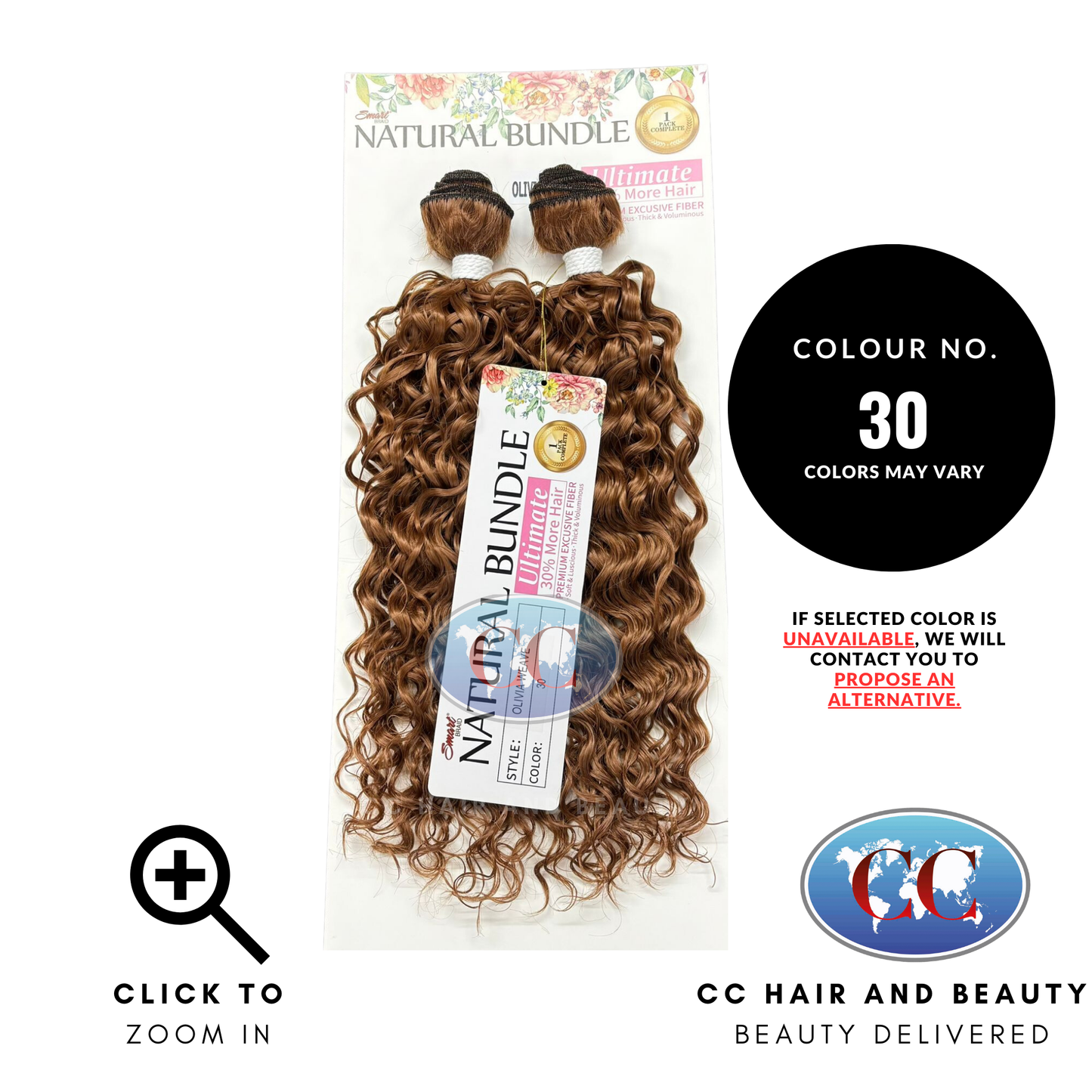 Smart Natural - 2X Olivia Weave 18"-Colour 30