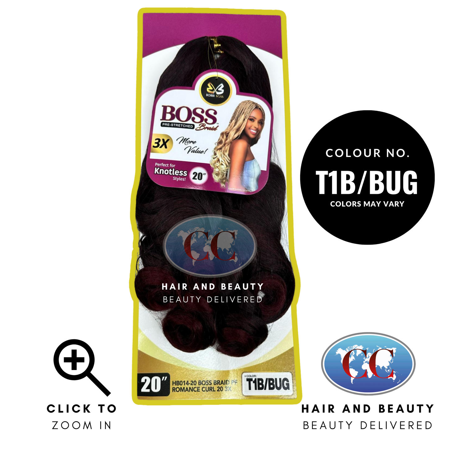 Bobbi Boss Braid PF Romance Curl 20" x 3 Bundles