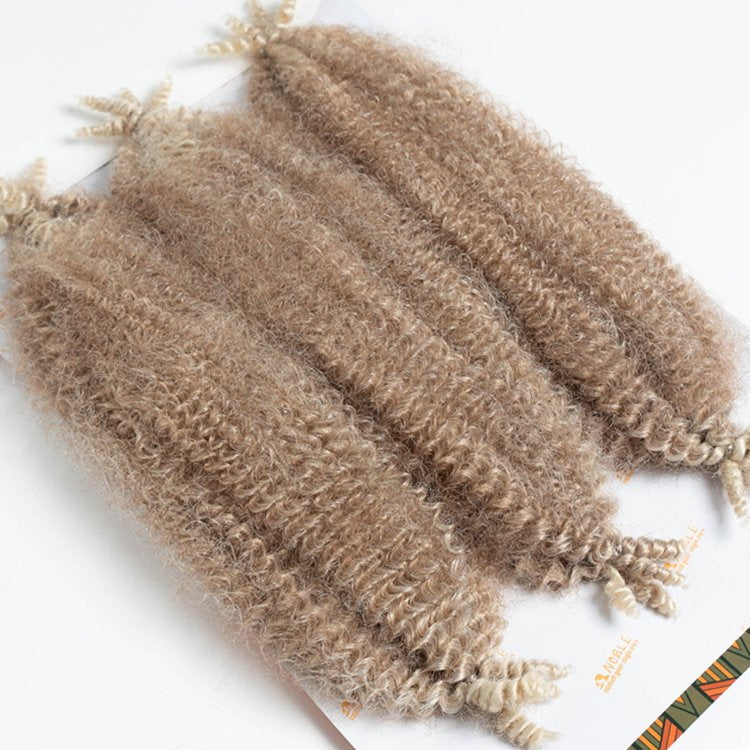 Sleek Noble Gold Synthetic 3X Springy Poppin Twist Braid 16"20"