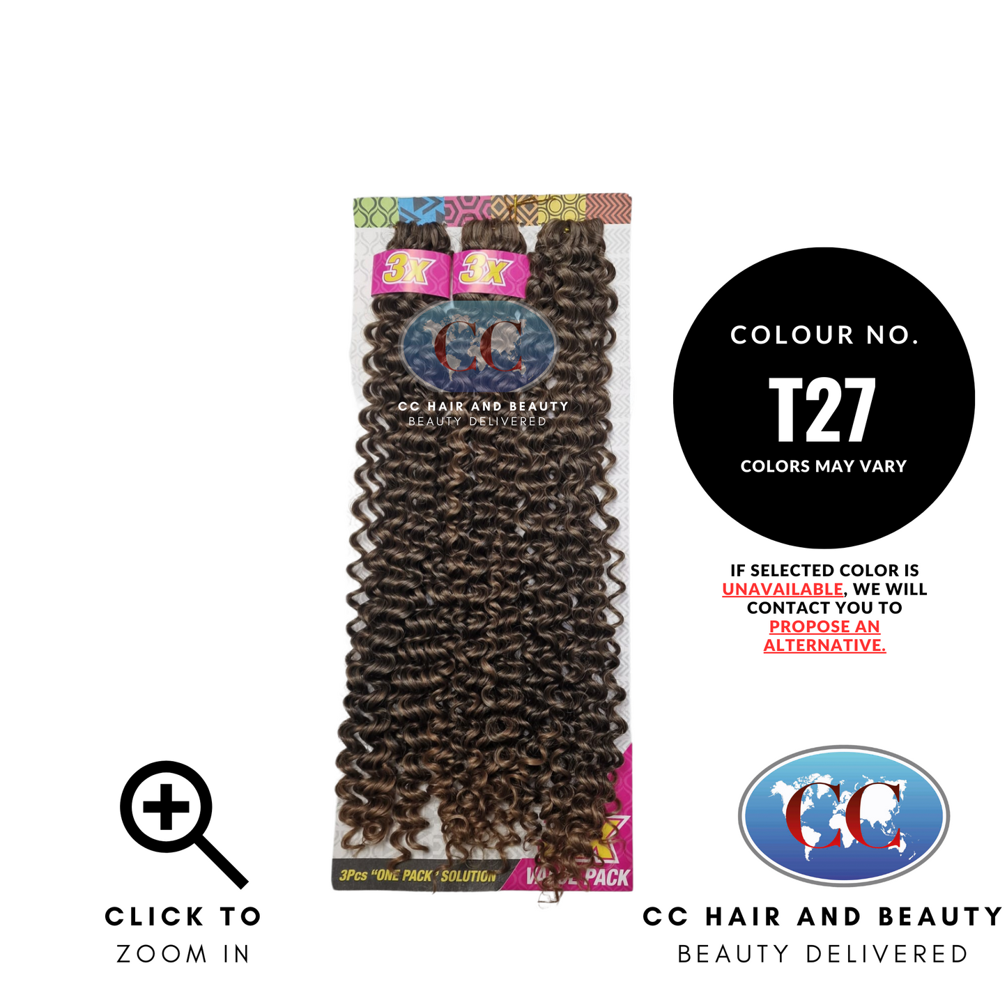 Cherish Bulk Water Wave 3x Value Pack 18''