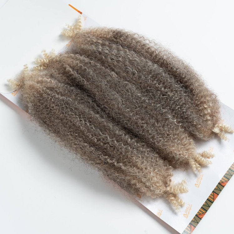 Sleek Noble Gold Synthetic 3X Springy Poppin Twist Braid 16"20"