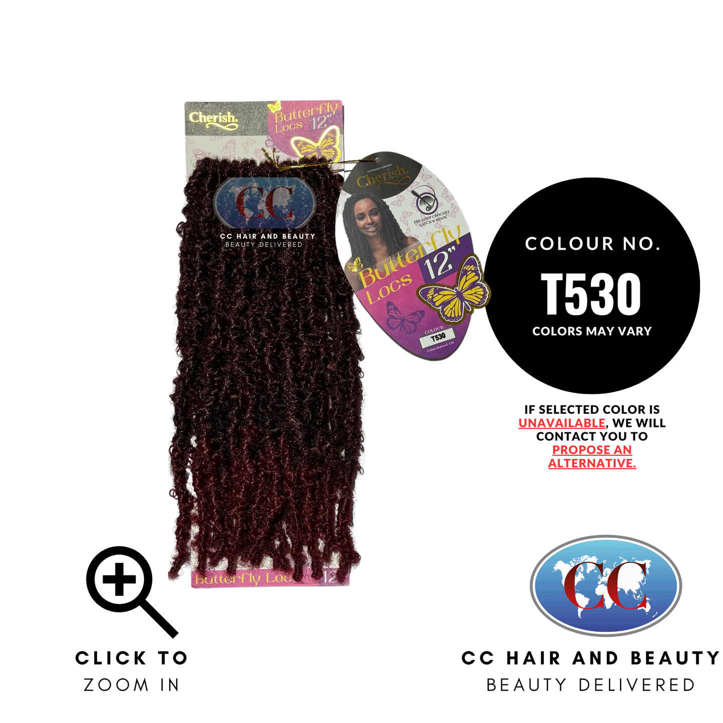 Cherish Butterfly Locs 12"
