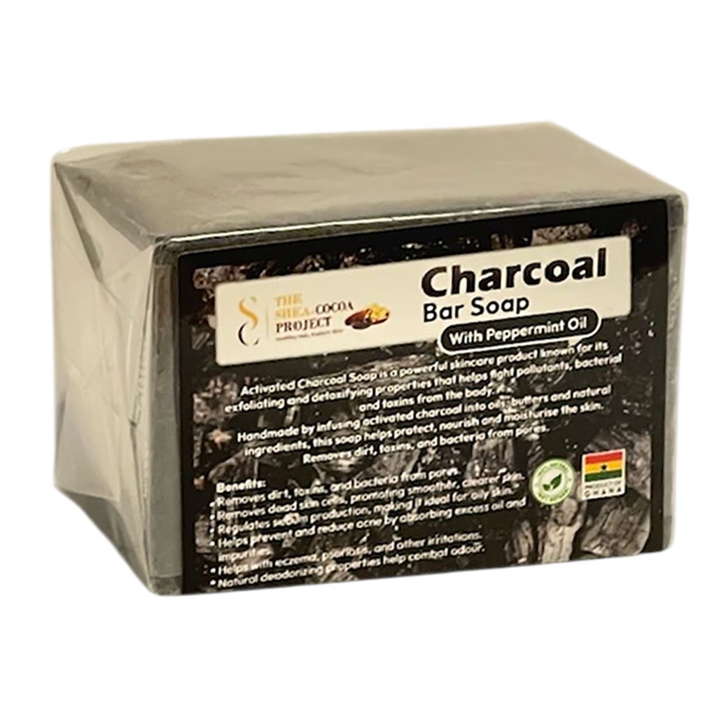 The Shea Cocoa Project Charcoal Bar Soap With Peppermint Oil
