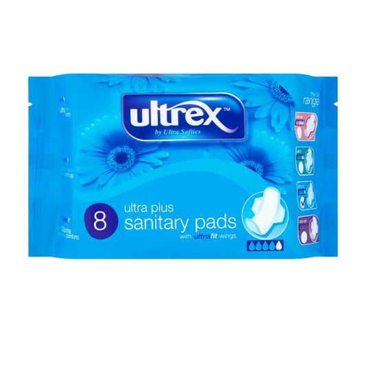 Ultrex Sanitary Pads Ultra Plus 8's
