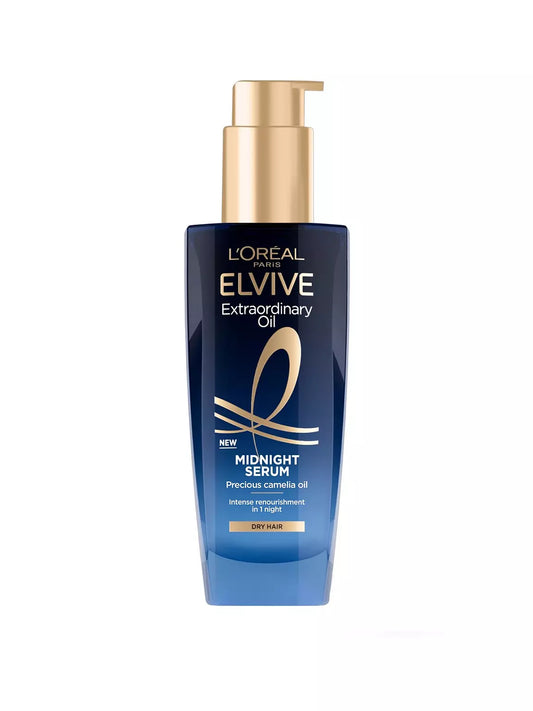 L'Oreal Paris Elvive Extraordinary Oil Midnight Serum, Renourishing Hair Treatment 100ml
