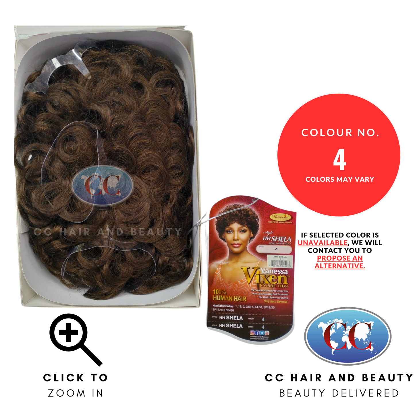 Vanessa Vixen Collection 100% Human Hair Wig - Shela