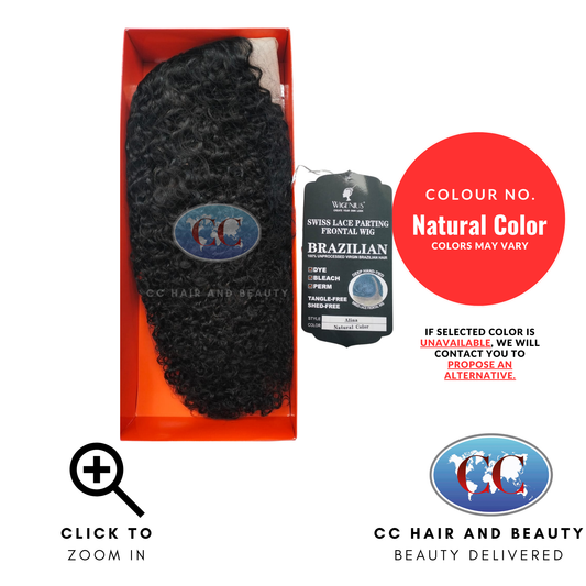 Wignus 100% Unprocessed Brazilian Swiss Lace Parting Wig - Alina