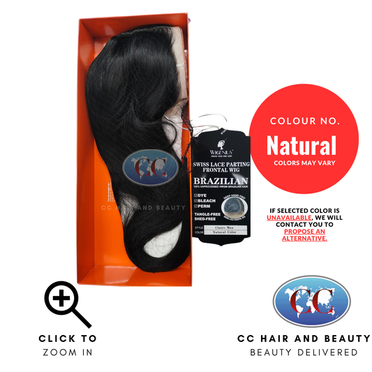 Wignus 100% Unprocessed Brazilian Swiss Lace Parting Wig - Claire Max