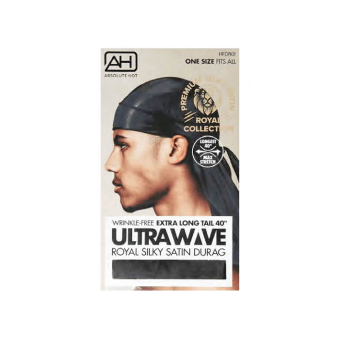 Absolute UltraWave Satin Durag Black HFDR01