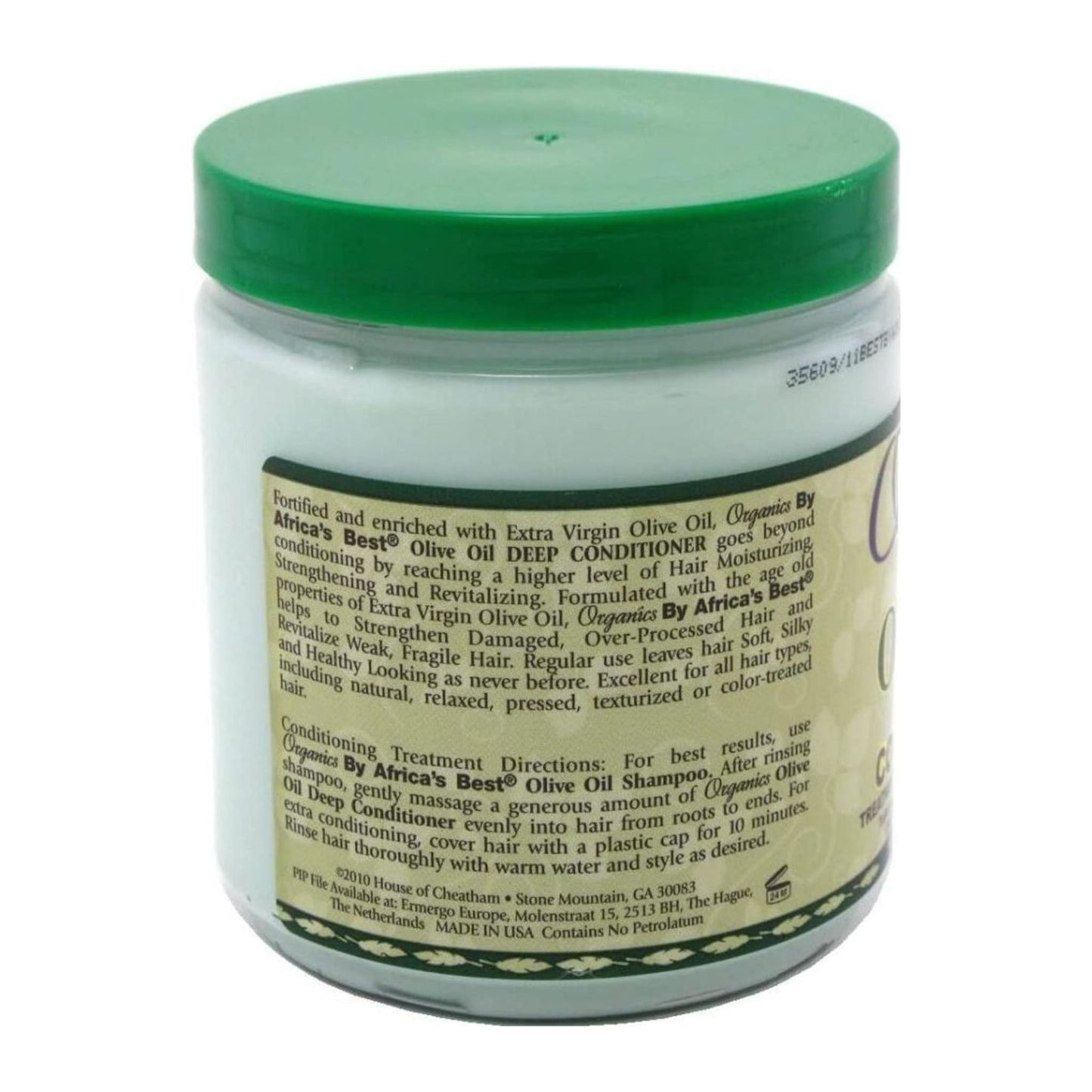 Africa's Best Organics Olive Oil Deep Conditioner 15oz 426g tub for dry and damaged hair