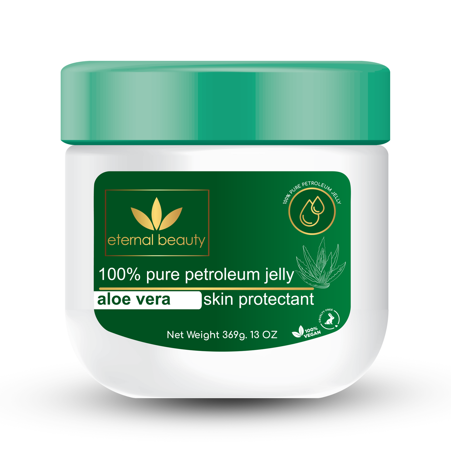 Eternal Beauty Aloe Vera 100% Pure Petroleum Jelly 13oz