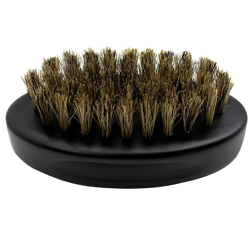 Black Ice Beard Hard Natural Bristle Palm Brush