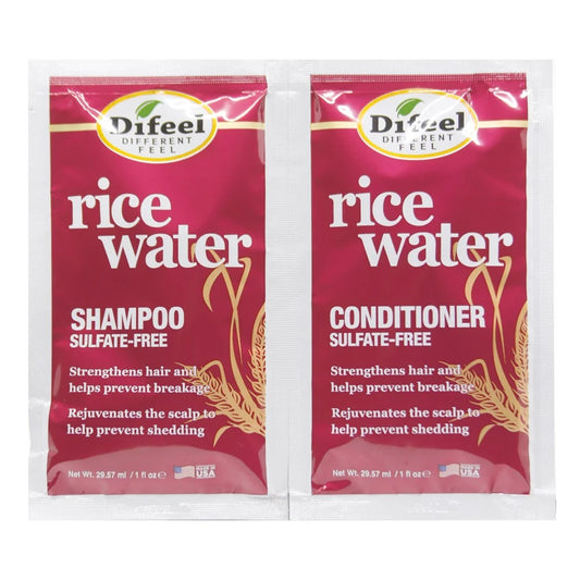 Difeel Rice Water Shampoo & Conditioner Duo Packet (2oz)