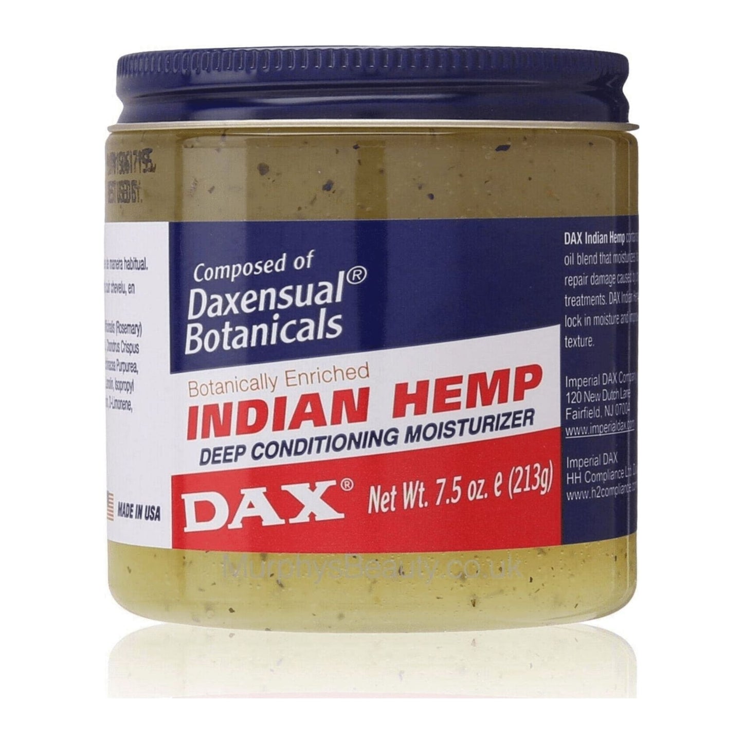 Dax Indian Hemp Deep Conditioning Moisturizer 7.5oz tub for afro hair