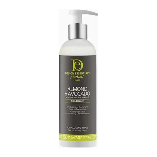 Design Essentials Almond & Avocado Moisturizing & Detangling Conditioner 12oz bottle