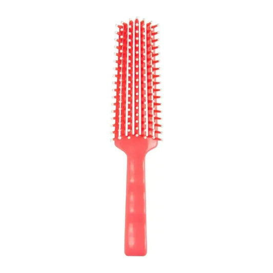 Diane Flexible Vent Brush in Coral with ball-tipped pins and grooved handle, item DBB020