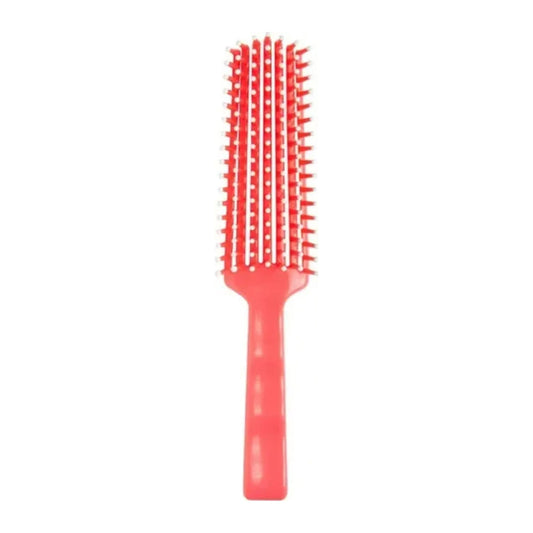 Diane Flexible Vent Brush in Coral with ball-tipped pins and grooved handle, item DBB020