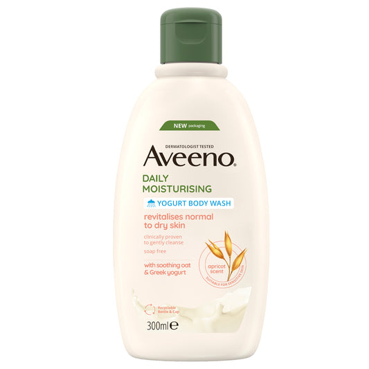 Aveeno Daily Moisturising Yogurt Body Wash Apricot & Honey Scent 300ml