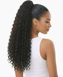 Kuknus Human Hair Peruvian Pony Pro Wrap Ponytail - Beach Wave 24"