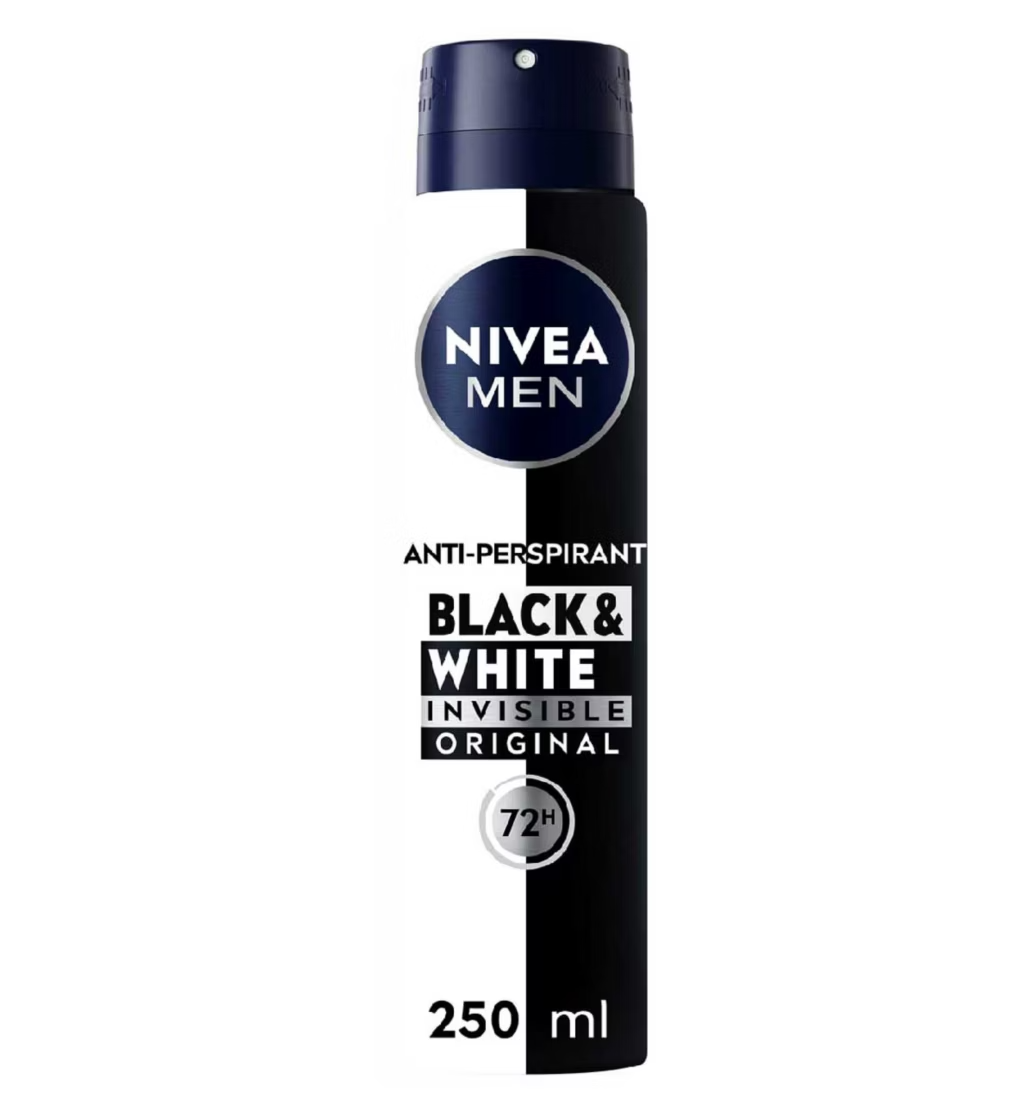 Nivea Men Black & White Invisible 72h Anti-Perspirent Spray Orignal 150ml