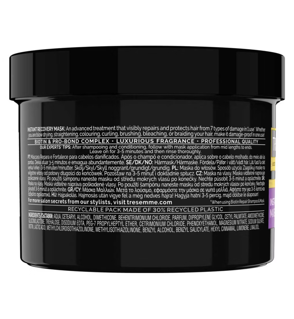 TRESemmé Biotin Repair Instant Recovery Mask with Biotin & Pro-bond Complex 440ML