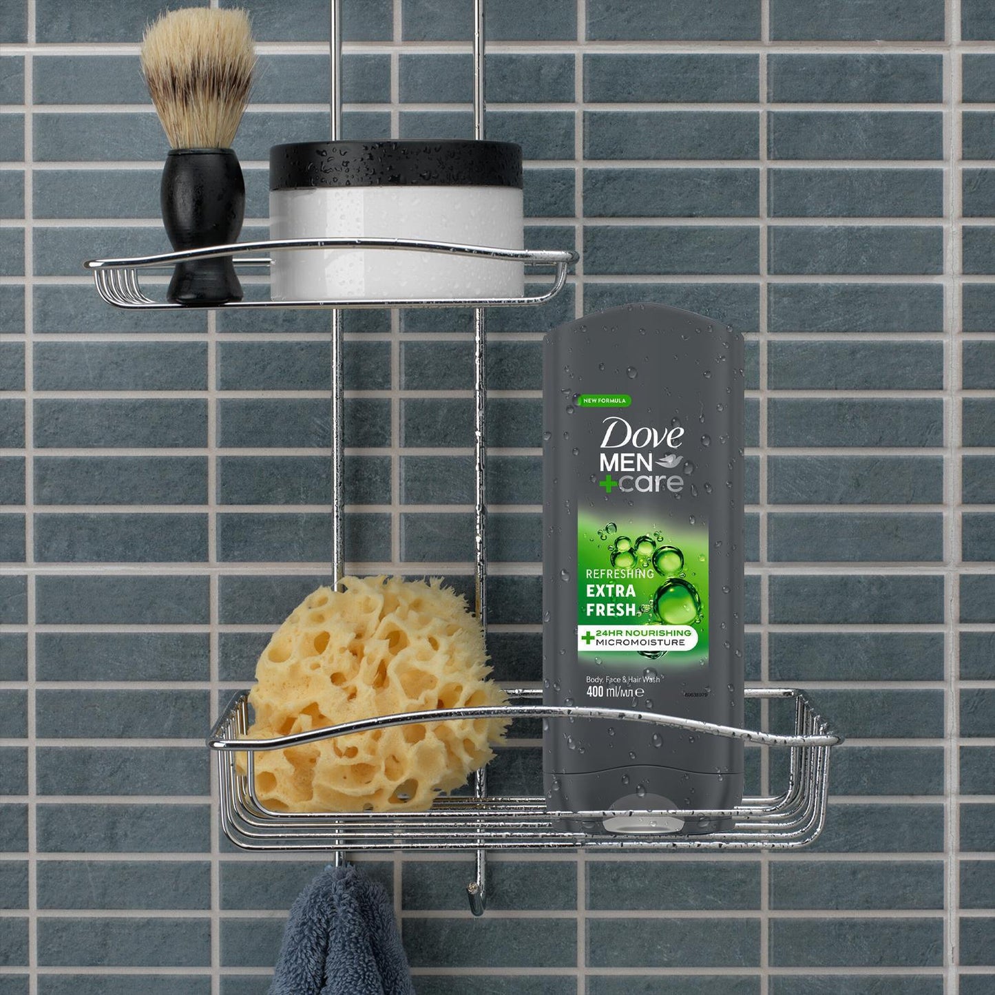 Dove Men+Care Body & Face Wash, Micro Moisture Shower Gel 250ml