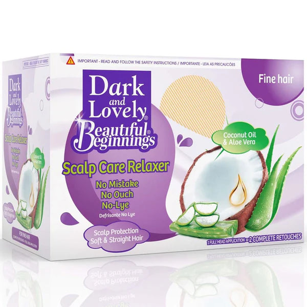 Dark And Lovely Beautiful Beginnings Soft'N Straight No-Lye Relaxer Fine Hair