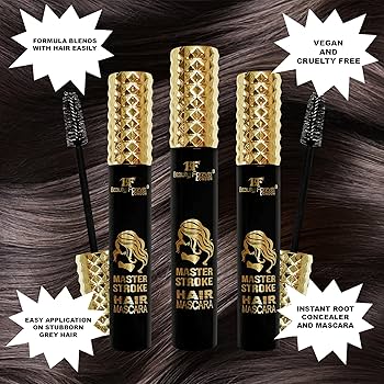 Beauty Forever Master Stroke Hair Mascara, Instant Grey Cover up, 13ml