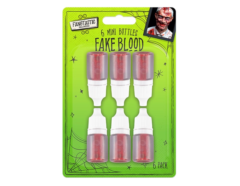 Halloween Blood Drop Mini Bottles 6pk