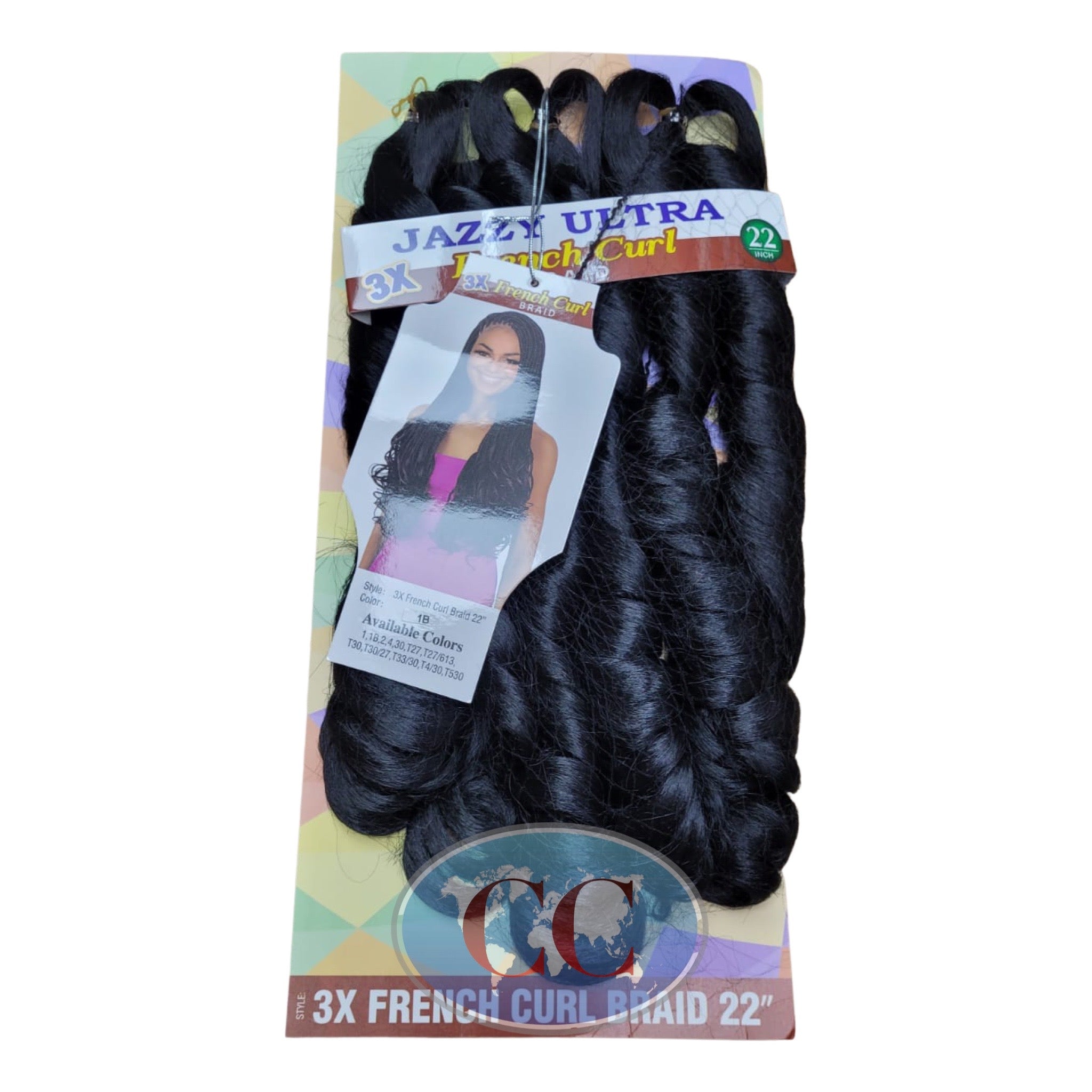 Jazzy Ultra 3D 3X French Curl Braids 22"
