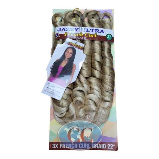 Jazzy Ultra 3D 3X French Curl Braids 22"