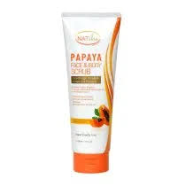 Nat & Skin Papaya Face & Body Scrub 200ml