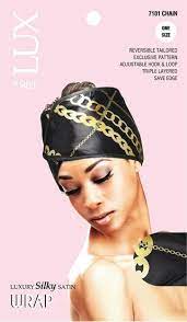 Satin Mesh Hair Wrap By LUX