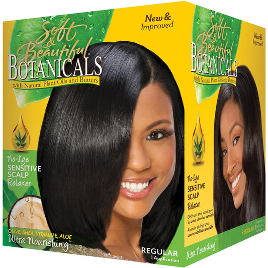 Soft & Beautiful Botanicals No-Lye Sensitive Scalp Relaxer - Regular & Super