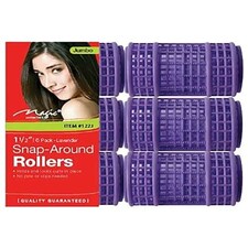 Magic Collection Snap Around Rollers Lavender 1 1/2" 6pack #122J