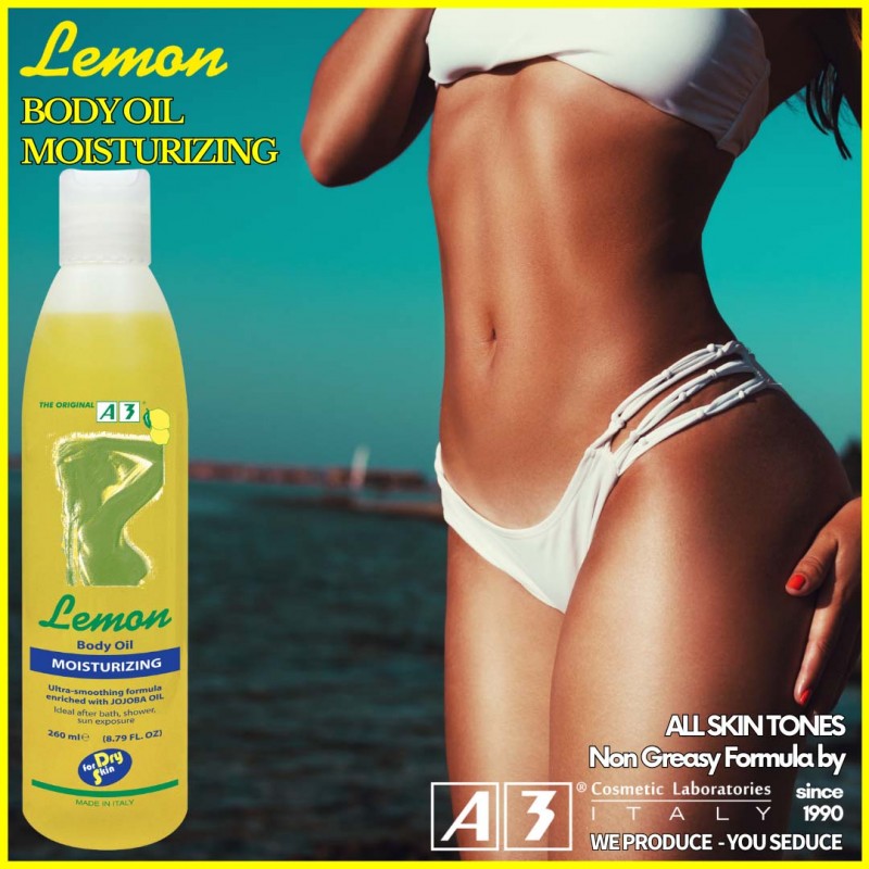 A3 Lemon Moisturisizing Body Oil 260ml