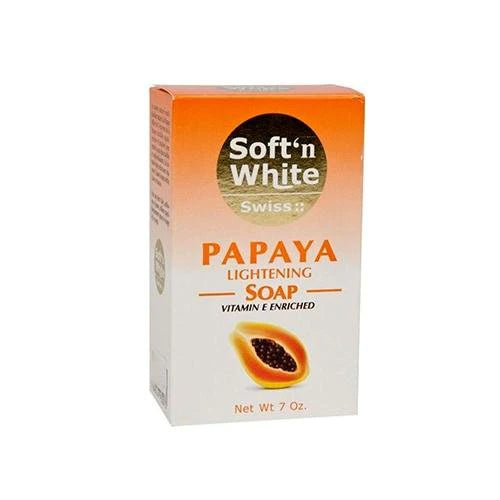 Soft’ N White Papaya Lightening Soap 7Oz