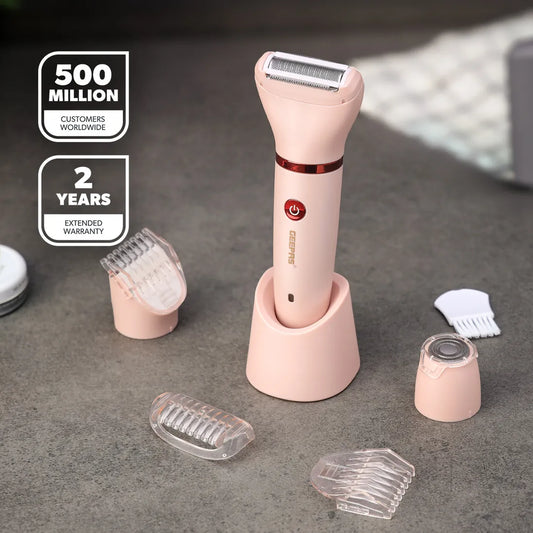 Geepas 3-in-1 Cordless Waterproof Lady Shaver Set