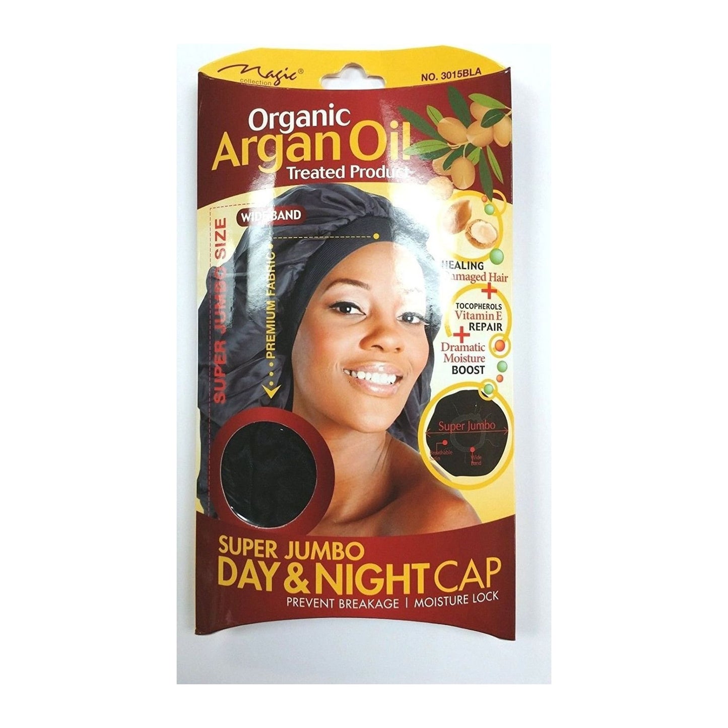 Magic Collection Organic Argan Oil Super Jumbo Day & Night satin cap