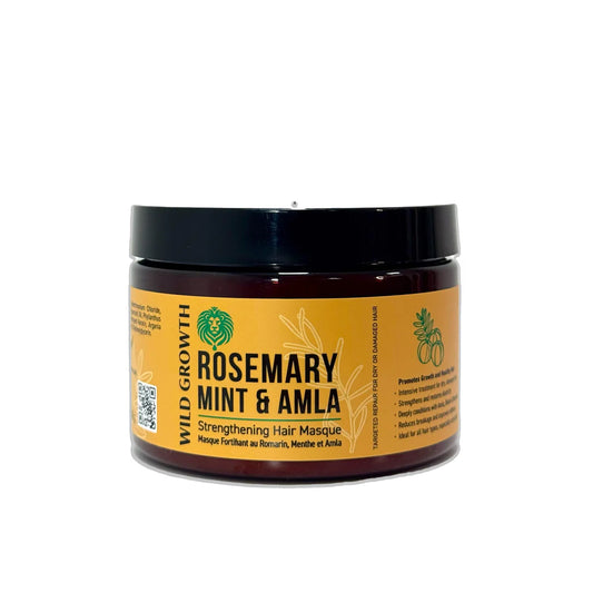 Wild Growth Rosemary Mint & Amla Strengthening Hair Masque 12oz