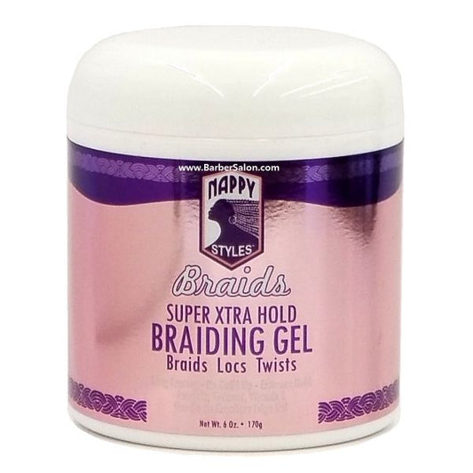 Nappy Styles Braids Super Xtra Hold Braiding Gel 6OZ