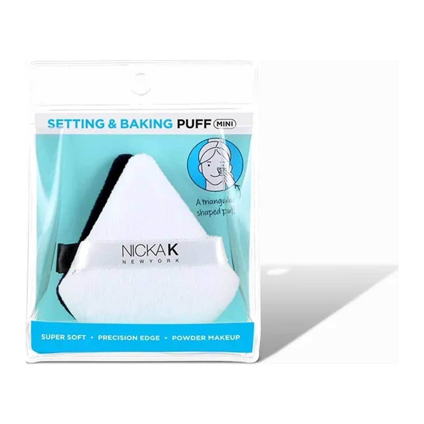 Nicka K New York Setting & Baking Mini Triangle Puff NS073 in black and white