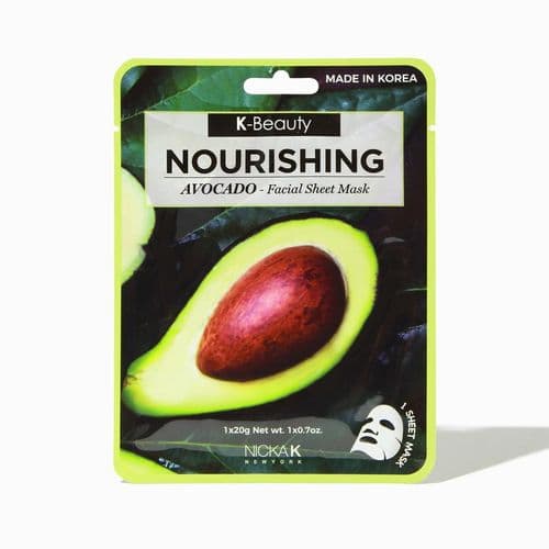 Nicka K Beauty Nutritious Avocado Mask Sheet 0.7 Oz